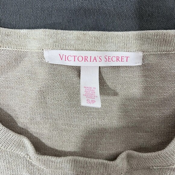 Victoria's Secret Cream Beige Ruched Crew Neck Sweater Dress Size Small 12-24 - Picture 5 of 12